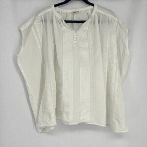 Samansa Mos2 100% Cotton Blouse White Lightweight